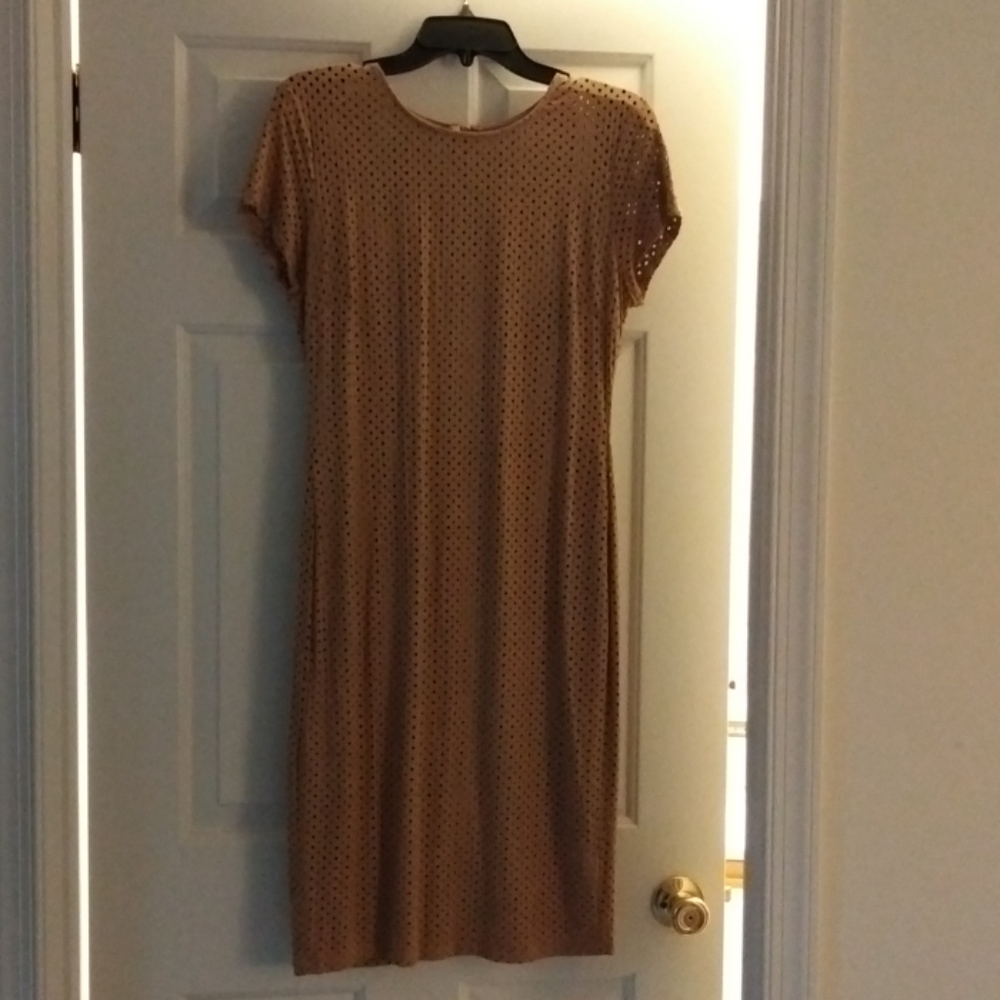 Bisou Bisou suede look dress